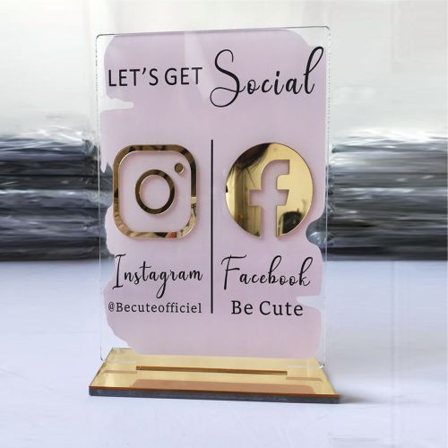 Diseño y fabricacion de habladors en acrilico espejo linea  premium - Siem Editores.